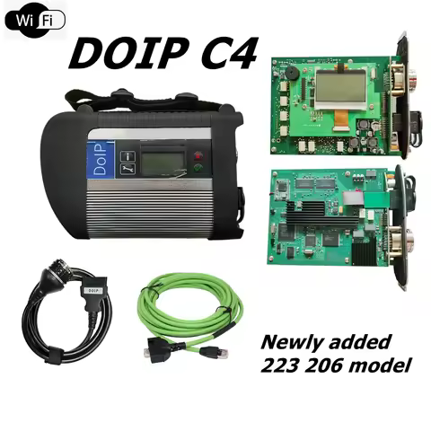 MB Star C4 PLUS DOIP Diagnosis Tool Main unit +16pin Cable And LAN Cable with WiFi And DOIP Function