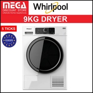 WHIRLPOOL HSCX90424 9KG HEAT-PUMP DRYER (5 TICKS)