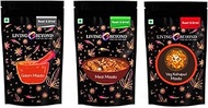 Living Beyond Pre-mixed Whole Spices Garam Masala, Meat Masala & Veg Kolhapuri Masala - (Combo, 100