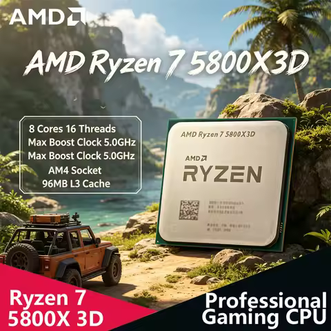 AMD Ryzen 7 5800X3D Tray CPU 8C16T,5.0GHz Boost,96MB Large Cache,105W,AM4 DDR4 High-End Desktop Gami