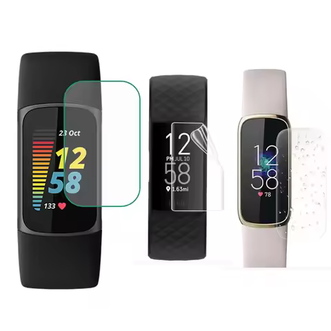 Soft TPU Protective Film For Fitbit Versa 3/Sense/Lite Watch Luxe/Inspire 2/HR/Charge 5/4/3 Screen P