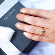 LAVANYA 925 STERLING SILVER 22K GOLD PLATED RING GOLD PLATED SILVERRing
