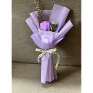 Gift March 8. 1 purple wax flower