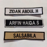 Custom Computer Embroidery Name Bet PIXEL A 521 Neat Stitching Size 1.8x8.5cm Retail Uniform Attribu