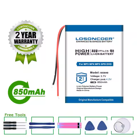 850mAh 503040 Battery For for cozmo and Vector Robot Battery Replacement, SkyBell HD WiFi Video Door