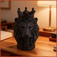 Desk Pen Holder Small Lion Shape Home Decoration Pen Cup Desk Organizer for Students Writers Authors