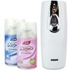 Automatic aerosol dispenser spring inhouse aromatherapy air freshener fragrant white