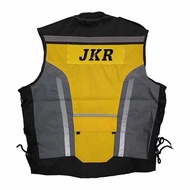 JKR Reflective Hi-Vis Safety Vest Yellow | Outdoor Workwear High Visibility Vest