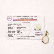 Opal | Certifed Natural Opal Stone | Opal stone Pendant in 5 Metals - Baiduri