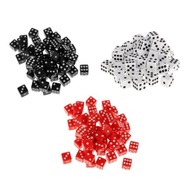 🔥Malaysia Ready Stock🔥3 Sets of Six Sided Acrylic Spot Game Dice D6 D&D RPG Game ACCS