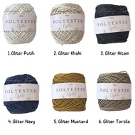 GLITER polyester knitting yarn