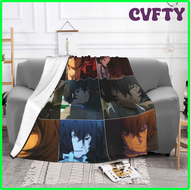 CVFTY Dazai Osamu Blankets Coral Fleece Plush Winter Japanese Plaid Anime Multi-function Warm Throw 