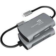 全城熱賣 - Z30A HDMI/F+MIC TO HDMI/F+Audio+ Type-C/M 音/視頻採集卡 (顏色：灰色)