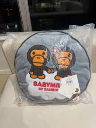 留意描述 絕版 罕有 全新 Sanrio 聯名剌繡款 Baby milo by Sanrio 坐墊 Seat Cushion 咕𠱸 攬枕 babymilo bathing ape 三麗鷗 y2k 潮物