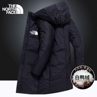 THE oem NORTH FACE เสื้อขนเป็ดสินค้าใหม่ Beijia เสื้อขนเป็ดเป็ดสีขาวความยาวปานกลางของผู้ชายแฟชั่นเสื