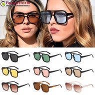 BEBETTFORM 70s Sunglasses, Summer UV400 Protection Square Sun Glasses, Fashion Vintage Retro Style E