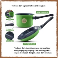 Pan Set 2psc Fry Pan And Milk Pan - Fry Pan Sauce / Milk Pan / Pan Set Contents 2pcs Fry Pan And Sau