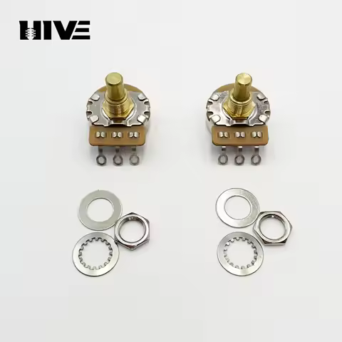 CTS Through-Hole Shaft 16MM Diameter 6/6.35MM Electric Guitar Potentiometer A/B250K 500K Guitar Copp
