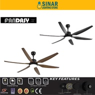 Fandasy 66 Inches DC Motor Ceiling Fan With Remote Control SIRIM APPROVED ( FD-6600DCF/6B )