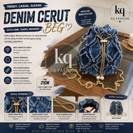 【JEANS SLING BEG】JNS0063 👜 Denim bag JAPAN  Sling bag women Crossbody bag Sling beg perempuan Sling 