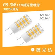[Zhuguangfang] Dimmable Type G9 3W LED Matte Yellow Light Warm White Light G9 Bulb Bean Lamp Bean Bu