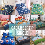 Premium Cotton Cadar berzip single U Shape  3x6+4/5 inch Cadar murah Ready Stock