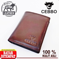 Dompet Berdiri Dompet Pria LKJ001 Free BOX Dompet Style Distro Dompet Fashion Dompet Kulit sapi Domp