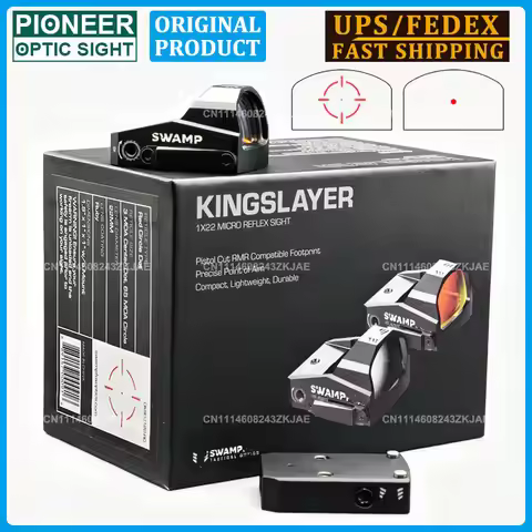 ORIGINAL KINGSLAYER 1x22MM 3MOA Reflex Red Dot Sight R*R Footprint Picatinny Mount Hunting Handgun P