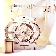 【天文時間】搖擺機械鐘 | 古機械 木製教具 附彩繪組 STEAM教具
