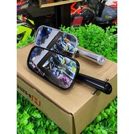H2C SIDE MIRROR CNC UNIVERSAL MOTORCYCLE REAR VIEW MIRROR