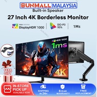 Monitor PC 27 Inch Curved Monitor Gaming Monitor 144hz With Speaker 4K 75HZ/1MS FHD LCD Display PS4/
