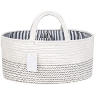 🚓Spot Multi-Purpose Portable Mummy Bag Cotton Rope Diaper Bag Diaper Storage Bag Baby Diaper Storage Basket