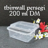 ready Thinwall persegi panjang / thinwall 200ml DM murah