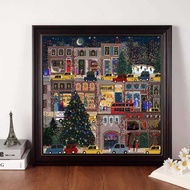 5 Pieces Christmas Winter Light Puzzle 50.8 * 50.8cm galison Picture Frame Frame Customized Square P
