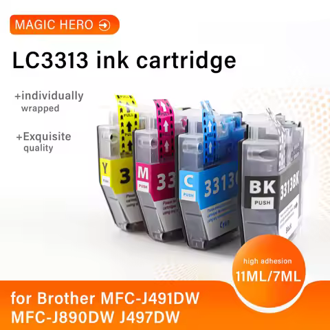 for Brother MFC-J491DW MFC-J890DW J497DW MFC-J690DW MFC-J895DWC olor Compatible LC3313 LC3311 Printe