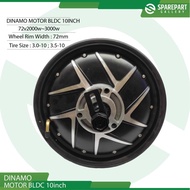 DINAMO BLDC 10INCH 72V 2000W-3000W ELECTRIC SCOOTER HUB MOTOR RING10"