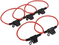 EVGATSAUTO Pack of 5 Car Inline Blade Fuse Holder Waterproof Splashproof Small 12V 30A Fuse Holder