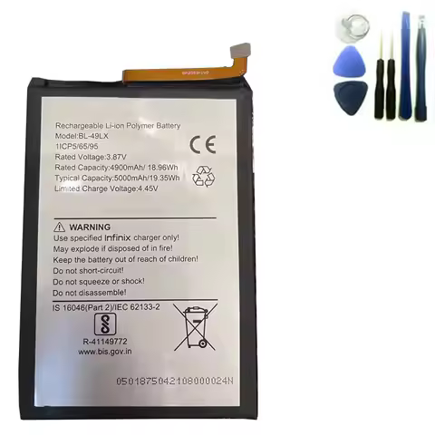 BL-49JX BL-51BX BL-49LX BL-49KX BL-49NX Battery For Infinix Note Hot 12 X692 X669 8 8i 10 11 20S 59 
