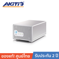 AKITIO AKI-T1-DUO 2 Bays Thunderbolt 2.5" HDD/SSD Enclosure 2 Thunderbolt ports for lightning fast S