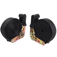 2 Pack 20 FT Ratchet Tie Downs Straps 6M X25mm Endless Ratchet Strap Heavy Duty Cam Buckles Strap fo