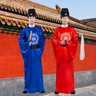 表演服装明朝宫廷太监 男古装侍卫公公大总管演出戏服佛尘舞台演出专用Performance Costume Ming Court Eunuch Male Costume Attendants