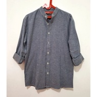 Thels.label - Gray Blue Korean Brocade Shirt (NA197)
