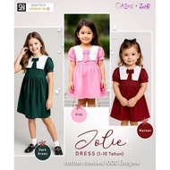 KAZEL x ZEBE Jolie Dress - Girls' Mini Dress Short Sleeve Sailor Collar Ribbon cr878