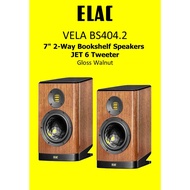 Vela BS404.2  2-Way Bookshelf Speakers with JET 6 Tweeter GLOSS WALNUT