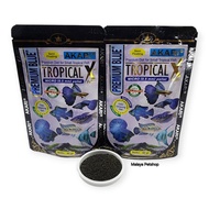 Akari Premium Blue Tropical X 40 gram saiz 0.5mm (Micro Pellet untuk guppy, betta varian blue)