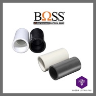 Boss Socket Conduit Pipe 20mm Socket Pipe 20mm White Black Electrical Pipe Connection 20 mm PVC