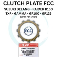 CLUTCH PLATE FCC SUZUKI PANTEHR TXR 150 PANTHER GAMMA BELANG 150 RAIDER R150 FI GP100 GP125 RFS 150I