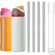 LF Metal stainless Straw Replacement for Owala Water Bottle16oz/ 24oz/32oz/40oz with Straw Cleaning 