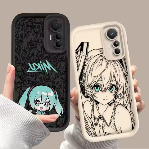 H-Hatsunes Cute M-Miku Case For Xiaomi Poco X7 X6 X5 X3 NFC F7 F6 F5 F3 M7 M6 Pro 4G 5G Mi 12 11 Lit