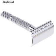 Rightfeel Men Shaver Steel Handle Razor Razor Shaver Double Edges Manual Shaver With Blade